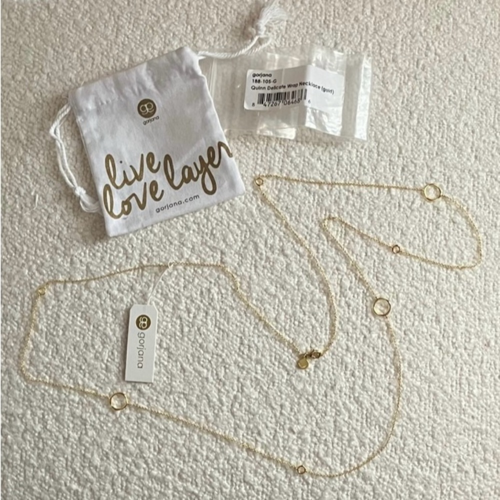 Gorjana Delicate Layered Gold Necklace
